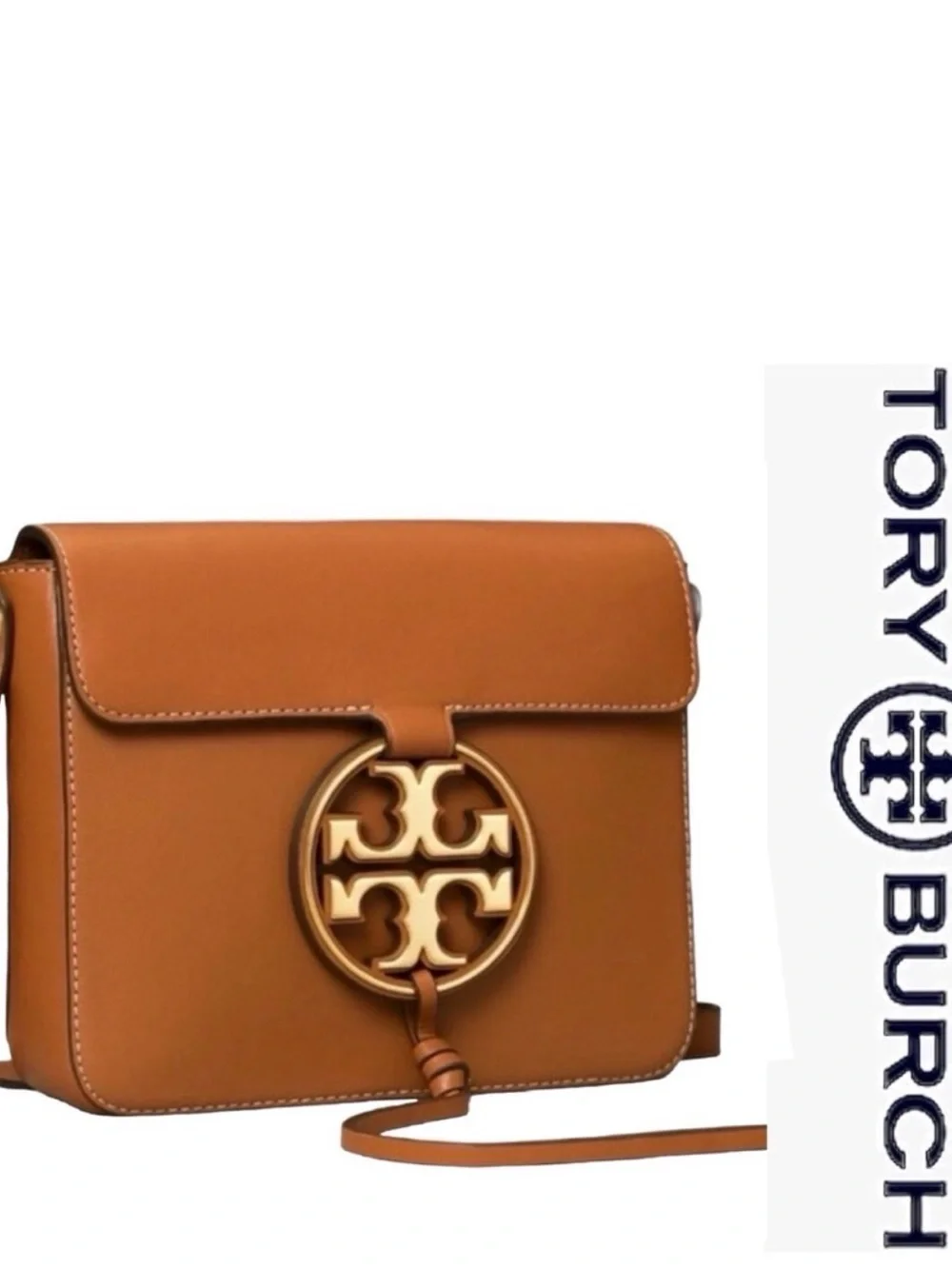 Tory Burch Leather Convertible Crossbody in aged camello - Picture 6 of 7